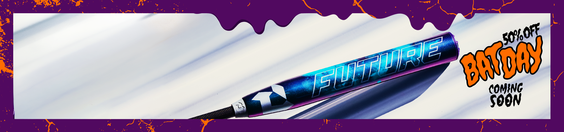 DeMarini — 50% OFF. Bat Day. Coming Soon.