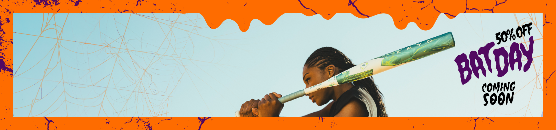 Louisville Slugger — 50% OFF. Bat Day. Coming Soon.
